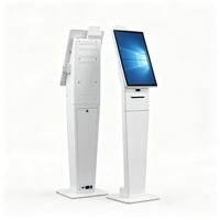Terminal en libre-service Sleek Touchwo GD215H2 avec imprimante et NFC pour l'enregistrement des visiteurs et la planification des rendez-vous