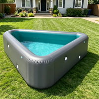 Piscine gonflable DWF PVC Drop Stitch à double paroi, coutures épaissies, pour enfants et familles, utilisation en extérieur