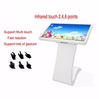 Écran tactile infrarouge/capacitif 4K UHD IP65 de 32 à 65 pouces, affichage numérique pour kiosque, signalisation numérique, Windows/Android, WiFi, écran LCD, centre commercial