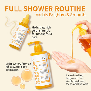 Lot de <span class=keywords><strong>2</strong></span> en 1 : Nettoyant Exfoliant Visage et Corps Éclaircissant à l'Acide Kojique et Curcumine avec PHA BHA LHA 280ml - Product Image 2