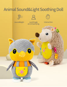 Muñeca de felpa electrónica de lujo para bebé, juguete prenatal de cuna con música, nuevo diseño, 2022 - Product Image 2