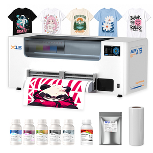 Automatic 13 Inch A3 DTF Printer XP600 16 Ft/h Auto Moisture Function White Ink Stirring Filter with Ink Film Kit for DIY Shop - Product Image 1