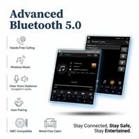 Radio para Auto con Pantalla Vertical Tesla de 12.1 Pulgadas para Ford Expedition F350 (2013-2015), Unidad Principal Multimedia Inalámbrica con Android Auto y CarPlay