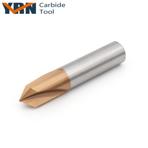 Outil de chanfreinage CNC fraise en carbure HRC45 avec 3 cannelures fraiseuse de chanfreinage solide traitement à grande vitesse 45/55/60/65 degrés <span class=keywords><strong>YRN</strong></span> - Product Image 5