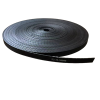 Ceinture PU noire de 25mm de large avec cordon en aramide ou acier P2 P3 P4 Ceintures de transmission plates pour machines d'exercice