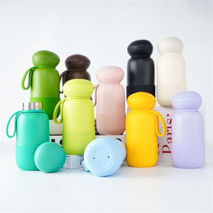 Custom Durable 18/8 Stainless Steel Double Wall Water Bottle Non-slip Base Boot Carry Handle Loop Vacuum Insulated For Camping - Product Image 1