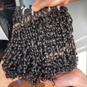 Pixie Curly NaturalColor cURL Extensiones de cabello Estilo de lujo de Thanh An hair - Product Image 2
