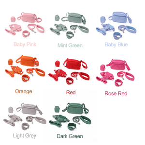 Customised Corduroy <b>Dog</b> Leash Collar <b>Harness</b> Set 2025, Classic Walking Fanny Pack + Poop Bag Dispenser Bundle - Product Image 3