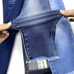 Tessuto Denim Elasticizzato <span class=keywords><strong>Super</strong></span> <span class=keywords><strong>Stretch</strong></span> Effetto Maglia Misto Blu Scuro 10 Oz - Product Image 1
