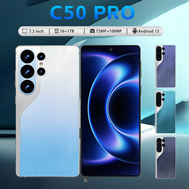 Affordable 5G Phone 73 Inch Large Screen Smartphone 16 Plus 1TB Expandable Storage 108MP Main Camera Global ROM Unlocked