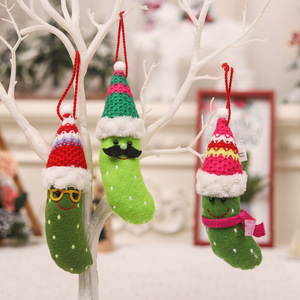 Ornement suspendu banane verte style espagnol vintage, porte-clés en peluche mignon pour personnes âgées, décoration intérieure, accessoire pour sapin de Noël, idée cadeau - Product Image 1