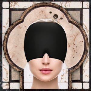 Chapeau de massage réutilisable en gel froid pour la tête, masque de compression pour les yeux, thérapie par compresses chaudes et froides pour le soulagement des migraines, masque oculaire - Product Image 4