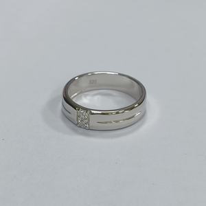 Luxe Bruiloft Belofte Ringen Charme Sieraden S925 Sterling Zilver Lab Gegroeid Diamant Wit Vergulde Verlovingsband Ring Voor Mannen - Product Image 3