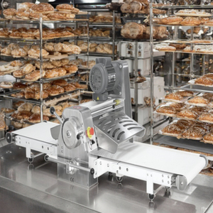 Laminoir à pâte de comptoir en acier inoxydable FEELART en gros, équipement de cuisine commercial de haute qualité, garantie de 2 ans - Product Image 3