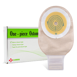 Carbou Hot Bán thuận tiện Hydrocolloid với không dệt colostomy Túi tùy chỉnh một mảnh Velcro đóng cửa <span class=keywords><strong>ostomy</strong></span> Túi - Product Image 1