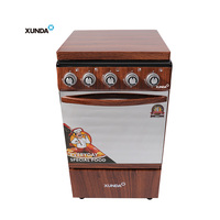 Xunda Nouveau Design Grain de Bois Cuisinière à Gaz Four sur Pied Quatre Brûleurs Cuisinière à Gaz 4 Brûleurs Avec Four Et Grill Cuisine Cuisson