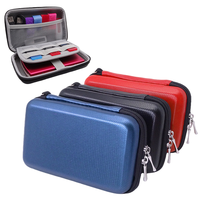 Tas penyimpanan Eva multi-ukuran dapat disesuaikan casing pelindung cangkang keras ritsleting penutup Driver Hard Disk 2.5 inci