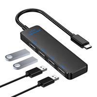 Hub USB 3.0 multiport 4 ports OEM d'usine, station d'accueil haute vitesse, extension pour Type C pour ordinateur portable