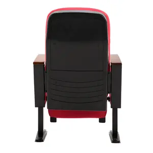 ZOIFUN Free Design Amphitheater Lecture Hall Seat Plastic Cinema Theater Furniture Church Auditorium Chair With Writing Tablet