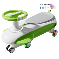 Voiture à bascule pour enfants en gros, jouet anti-retournement avec roulements fluides, musique, roues lumineuses et panier de rangement dissimulé pour bébés et enfants