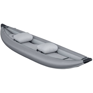 Canoa de aire completo y <span class=keywords><strong>doble</strong></span> para una sola persona, <span class=keywords><strong>kayak</strong></span> <span class=keywords><strong>inflable</strong></span> plegable, punto de caída de mar, color blanco, nuevo - Product Image 1