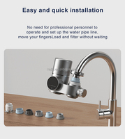 Robinet Mitigeur Intelligent avec Affichage Numérique et Filtration UV pour Évier, Distributeur d'Eau Pure pour Salle de Bain et Cuisine