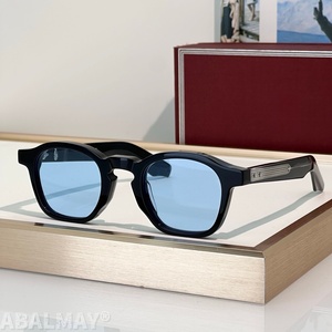 JMM ZEPHIRIN 44-25-146 Lunettes de soleil de haute qualité pour hommes et femmes, lunettes de soleil de créateur, style punk classique, luxe, acétate, UV400, avec boîte - Product Image 4