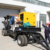 Concasseur à mâchoires mobile portable compact et économique avec moteur et convoyeur à courroie PLC - Machine de concassage primaire de pierres