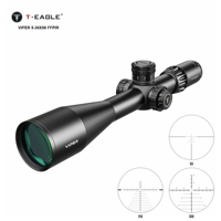 T-Eagle Viper 5-30X56 FFP avec verrouillage de tourelle, réticule éclairé, tube de 34 mm pour tir longue portée, résistant aux chocs et à l'eau