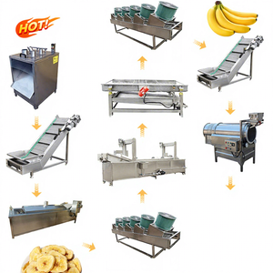 Línea Personalizable para Producción de Chips de Plátano y Vegetales, Pelado, Rebanado y Fritura, Acero Inoxidable 304/316, Totalmente Automática/Semi-Automática - Product Image 1