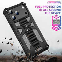 Nouvelle coque de téléphone portable robuste et antichoc pour iPhone 11 12 13 14 Plus 15 16 Pro Max 17 Air avec support de téléphone