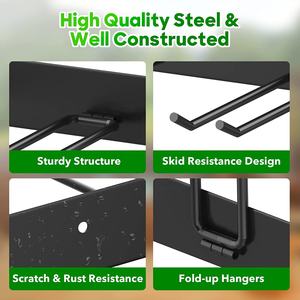 Organisateur de rangement d'outils de Garage <span class=keywords><strong>support</strong></span> <span class=keywords><strong>mural</strong></span>, <span class=keywords><strong>support</strong></span> de rangement d'outils de jardin, crochets en acier robustes pour pelles, râteaux, balais, tuyaux - Product Image 6