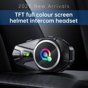 Casque de moto Q68 MAX avec interphone full duplex et écran TFT, permettant à 2 personnes de communiquer sur 500 m. - Product Image 5