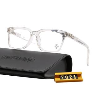 新しいファッショントレンドスクエアフレームソリッドフルリムブルーライトブロック処方メガネレトロラージフレームユニセックス眼鏡モデル - Product Image 5