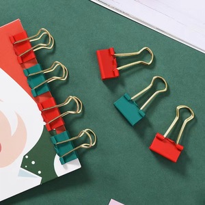 Ensemble de Noël de papeterie de bureau créative punaises en métal reliure et trombones pince à pouce durable - Product Image 4