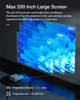 Proyector LCD de Video Inteligente para Cine en Casa de Buena Calidad OEM, 1080P, con HDMI, USB, AV, WIFI, BT