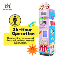 Distributeur automatique de pop-corn de casse-croûte à usage commercial, distributeur automatique de pop-corn à écran tactile intelligent avec 2 saveurs