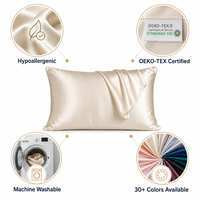 Taie d'oreiller 100% soie de mûrier pure certifiée Oeko-Tex, qualité 6A, pour usage domestique et hôtelier, personnalisable