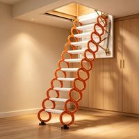 Fabricant ODM d'escaliers pliants en aluminium pour grenier avec structure durable pour garage