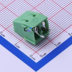 KF128-5.08-2P-AA Screw Terminal Block Through hole Component (THT),P=5.08mm Connector 1x2P 5.08mm Green Through Hole - Product Image 2