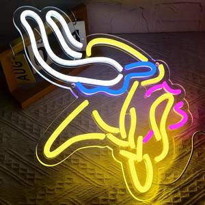 Letrero de Neón LED de Rugby para Decoración de Pared, Regulable, Alimentado por USB, Logotipo del Equipo, Estilo Vikingos - Product Image 2