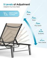 Chaise longue de plage pliable écologique en Teslin, directement de l'usine, pour l'extérieur, lit de plage, chaises longues de patio pour hôtel, vente en gros B2B