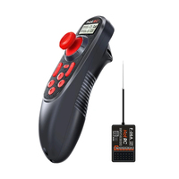 HOTRC DS600 6CH 6 canales 2,4G pantalla LCD SISTEMA DE Radio transmisor control remoto y receptor PWM 6CH para barco de pesca RC