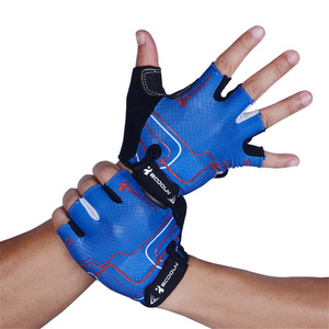 Bodun Cycling Gloves <b>Half</b> Finger Anti <b>Slip</b> Shock Absorbing Breathable For Adult Unisex Riding Gloves - Product Image 2