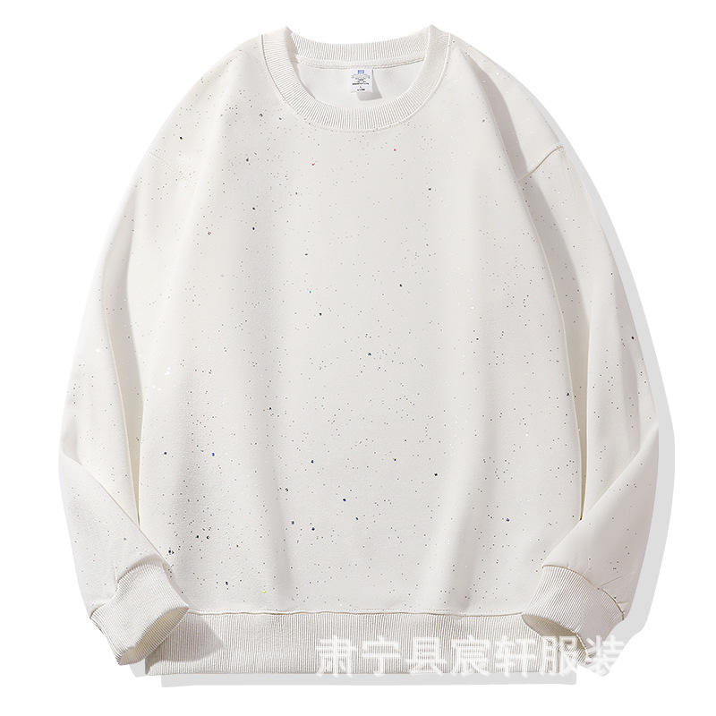 White-star crewneck