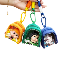 Pop Mart PVC haute transparence Portable extérieur aveugle boîte affichage sac suspendu enfants anti-poussière stockage bureau Figurine