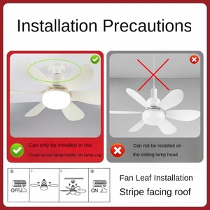 Lampe de plafond à LED avec ventilateur de plafond, lumière à 3 couleurs, intensité réglable, pour chambre à coucher, salon, cuisine, avec télécommande - Product Image 4