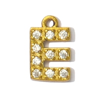 Bijoux de mode tendance en acier inoxydable de haute qualité, breloques zirconées, pendentifs lettres A-Z (26 lettres), accessoires pour boucles d'oreilles et colliers