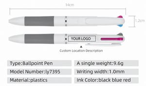 Venta Directa de Fábrica, Bolígrafos Creativos 3 en 1 de Plástico con Logotipo Personalizado de la Marca BKS, en Varios Colores, con Empuñadura de Goma Suave y Punta de 1.0 mm - Product Image 5