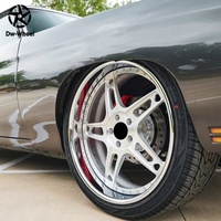 Jantes en alliage d'aluminium forgé poli argenté à déport profond 24 26 pouces 5x127 5x120 6x139.7 5x114.3 pour Chevrolet Impala Lincoln Town